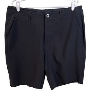 VOLCOM STATIC SURF N' TURF BLACK HYBRID SHORTS 
SIZE 36